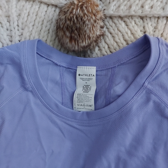 ATHLETA New Momentum Seamless Top Longsleeve - Madeira Purple - Picture 3 of 8